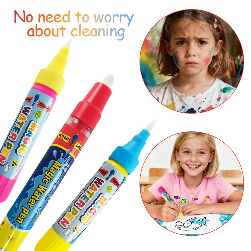 ailixinda 12 PCS Water Pens,Water Doodle Pens Replacement Water Pen,Water