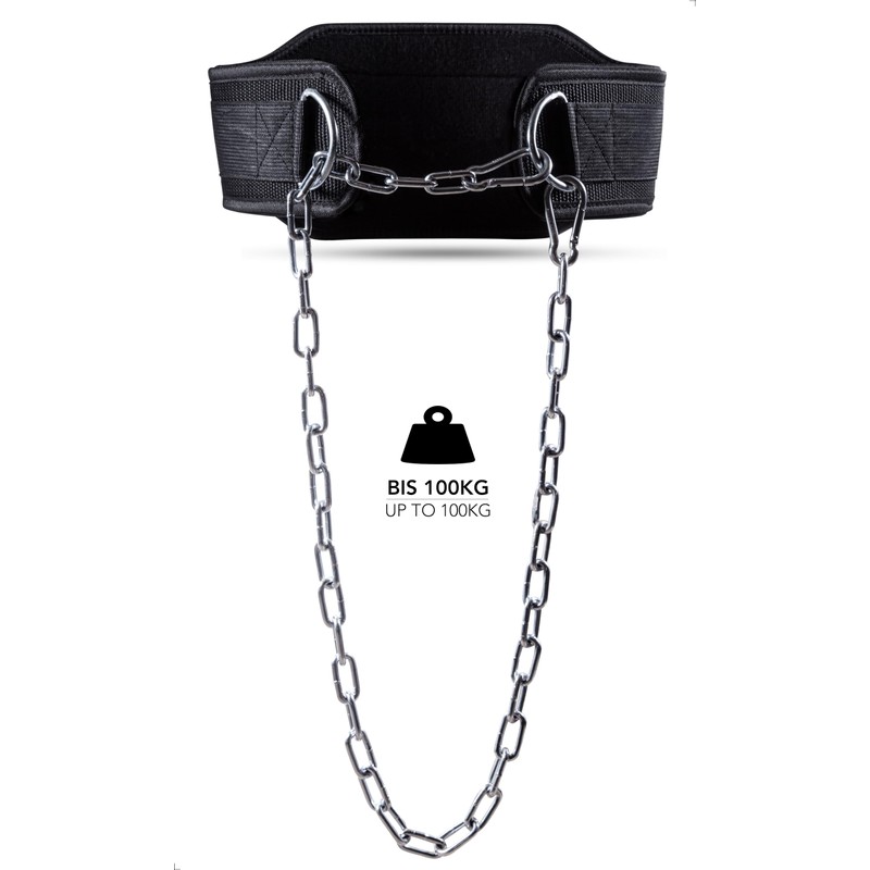 Fitgriff® Dip Belt with Chain + 2 Carabiners, Dip Belt