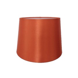 8" Faux Silk Orange Lampshades