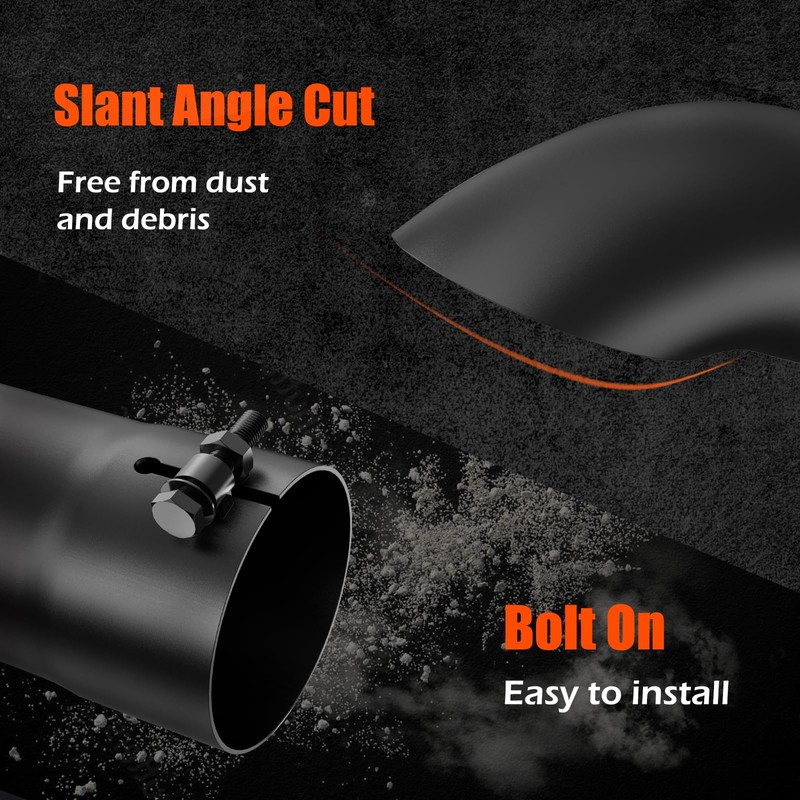 LCGP Turn Down Exhaust Tip 5" Inlet,5" Inside Diameter Inlet,