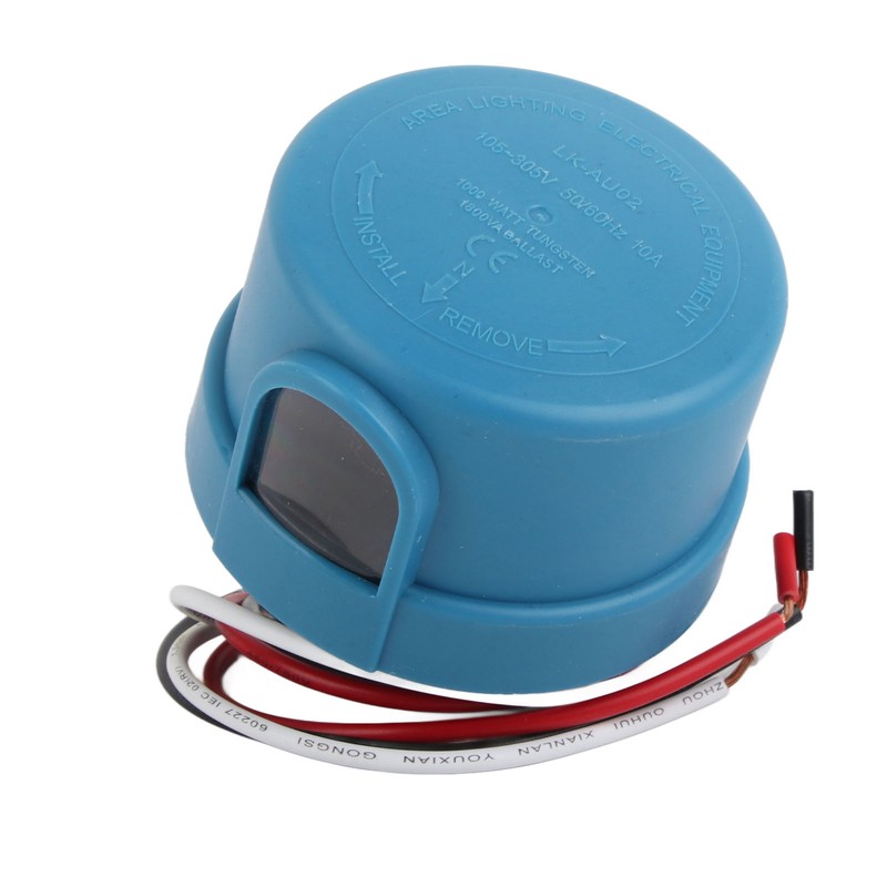 Photocell Sensor Auto Photoelectric Switch Light Controller Waterproof 105‑305V 10A
