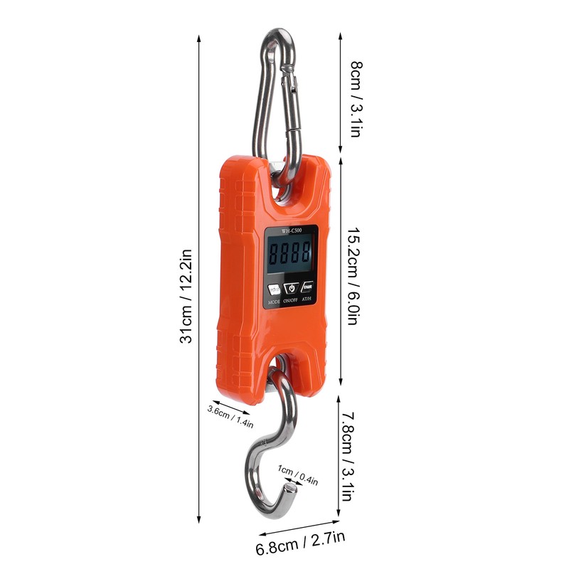 Electronic Scale Mini Portable LED Digital Hanging Crane Scale Weighing