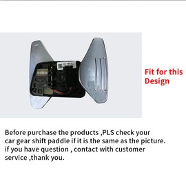 Ysbxitu Car Steering Wheel Paddle Shift Extension Extension Shift Paddle Compatible with Land Rover Discovery Sport Fits Jaguar XEL XE XFL XF F-Pace, Aluminium Alloy Steering Wheel Shift Paddle Red