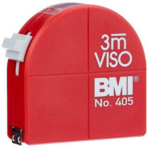 BMI 405341010 Pocket tape"Viso" with mm Graduation, Multi-Colour, 3 m