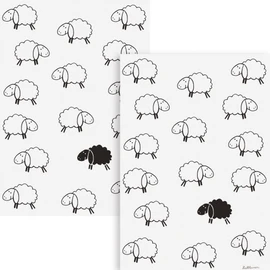 2-pk dish towels terry white size 45x70 cm