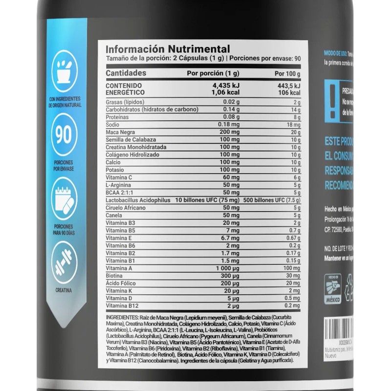 Multivitamico Para Hombre Mayor De 40 Aos 180 Cps B