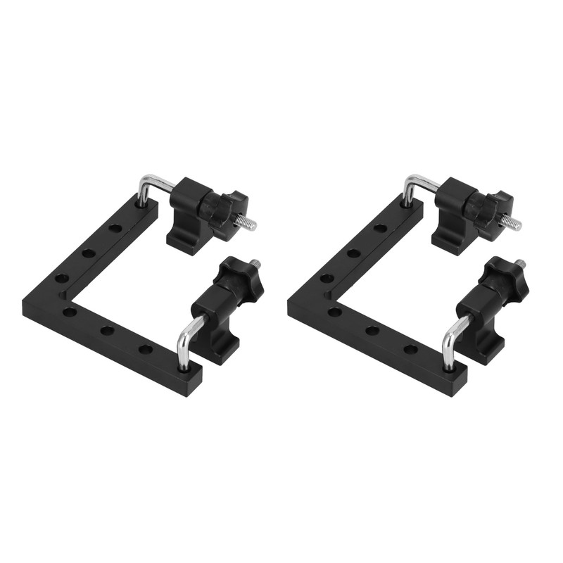 2pcs 90 Degree Positioning Squares L Shape Black Splicing Fixed