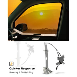A-Premium Power Window Regulator with Motor Compatible with Buick Century 1997-2005 Regal Oldsmobile Intrigue 1998-2002 Sedan Front Left Driver Side