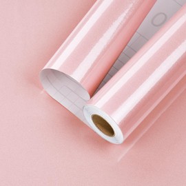 HotDecor Shiny Pink Peel and Stick Wallpaper Glossy Contact Paper for Countertops Waterproof Glitter Wall Stickers Removable Glitter Peel and Stick Wallpaper (Pink, 15.7 x 315 inch)