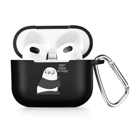AKABEILA Case for AirPods Pro 2019 Soft TPU Protective Case Shockproof AirPods Pro 1st Generation 2019 Case with Pattern Carabiner Stylish Protective Case