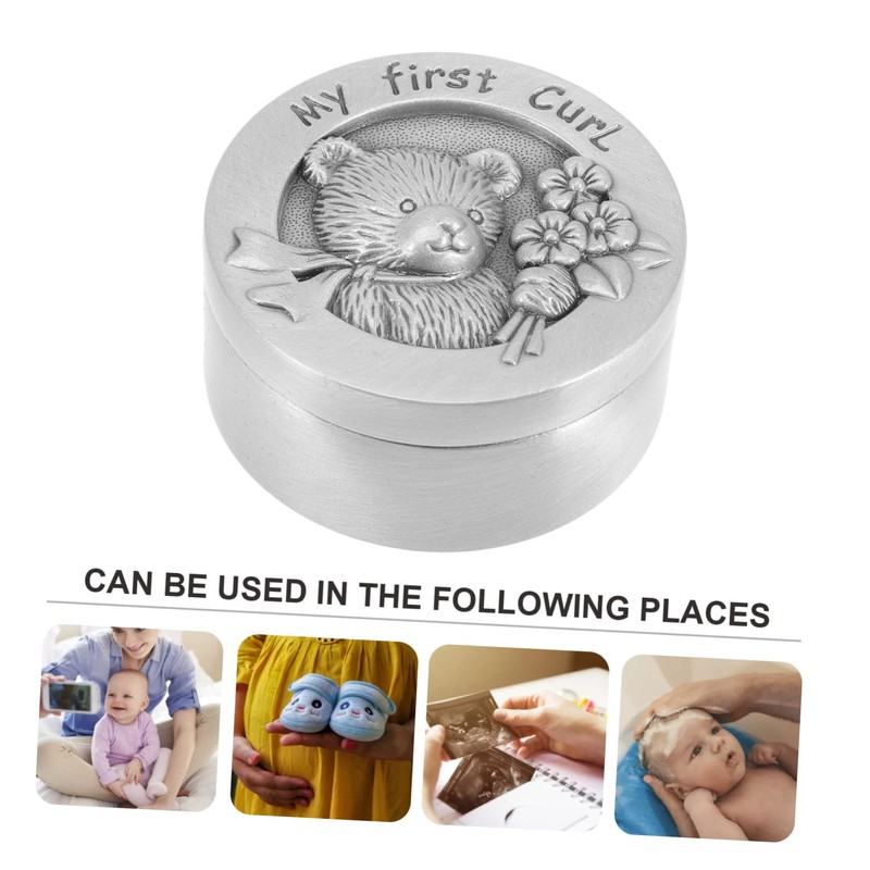 KOMBIUDA Fetal Hair Box Premium Keepsake Case for Memories Cute