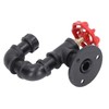 Industrial Pipe Coat Hook Rack Heavy Duty Rustic Hat Robe