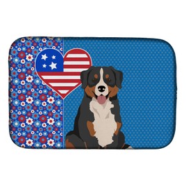 Caroline's Treasures WDK5133DDM Bernese Mountain Dog USA American Dish Drying Mat Absorbent Dish Drying Mat Pad for Kitchen Counter Dish Drainer Mat for Countertop, 14 x 21", Multicolor