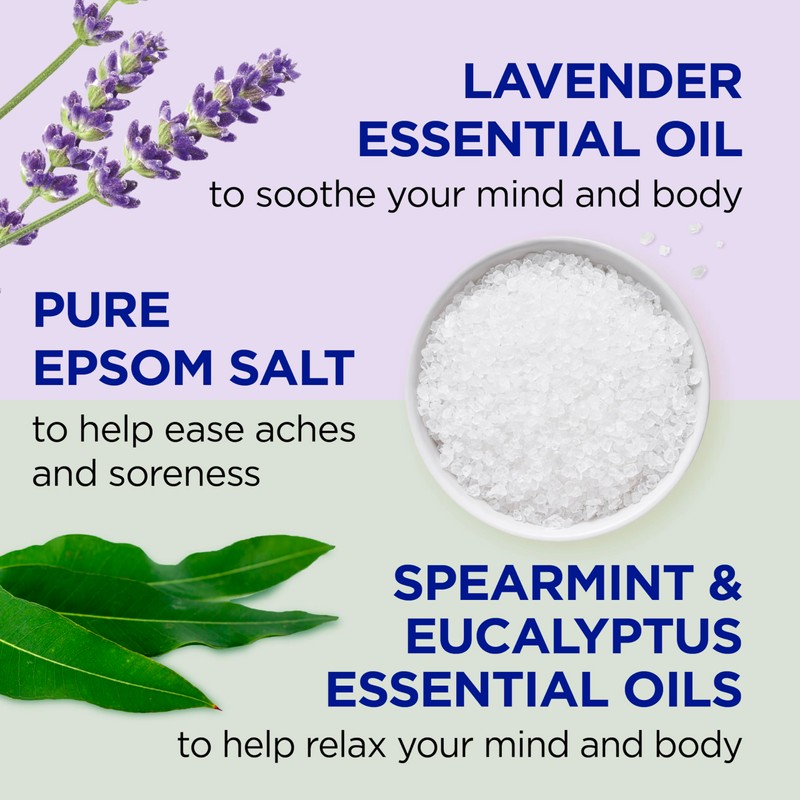 Dr Teal's Pure Epsom Salt, Lavender & Eucalyptus Duo Bundle,