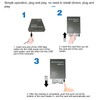Storage Card Reader USB2.0 PCMCIA Card Reader 68 Pin High