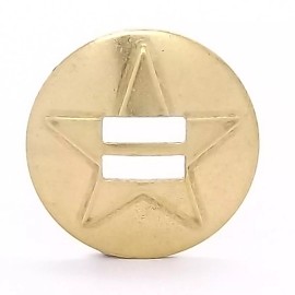 Stecksstore Slotted Star Concho 70/30 Brass 1" 1351-04
