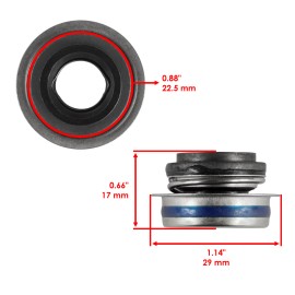 Celox Water Pump Seal Mechanical for Suzuki DRZ400 DR-Z400 DR-Z400E DR-Z400S 2000-2019