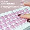 Zooplan 80 Pcs Self-Adhesive PC Keyboard Keys for Long Nails