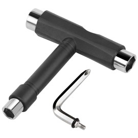 TRIXES Black 5 Way Scooter/Skateboard/Longboard Tool with Key Turner