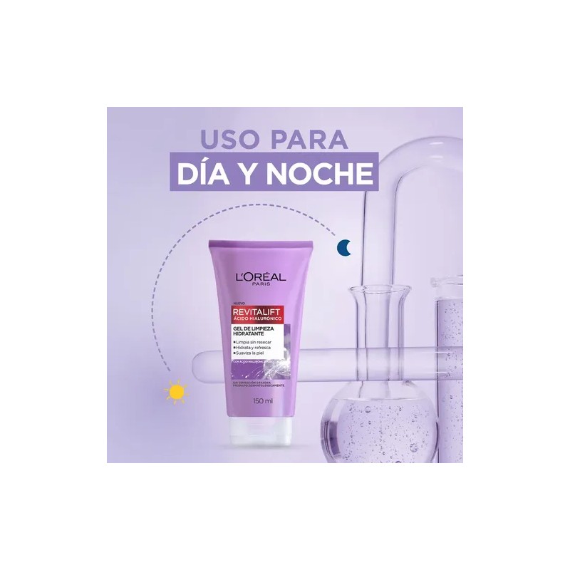 Gel Limpiador Loréal Paris Facial Ácido Hialurónico 150Ml