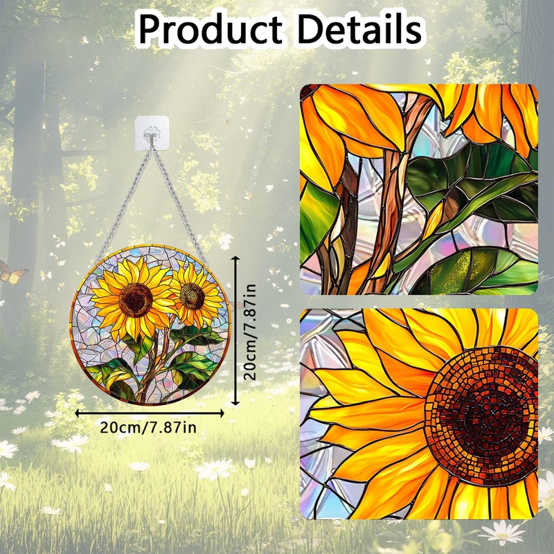 Sun Catchers Indoor Window Black Cat Butterfly Dragonfly Light Source