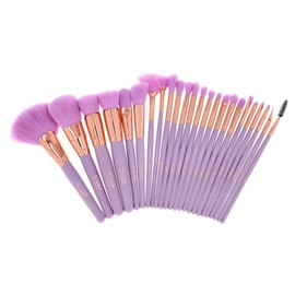 CLUX  Set de 24 Brochas de Maquillaje  Estuche Cilindrico Jumbo                                                                                       