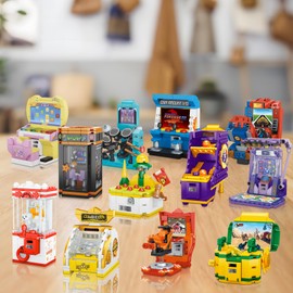 JMBricklayer Friend Game Console Building Set 20134,12 in1 Mini Game Console Collectible Model Building, Christmas Party Favors for Goodie Bags, Classroom Prizes, Birthday Gifts for Girls Boys