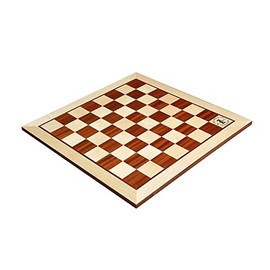 Maple & Mahogany Wooden Chess Board - 2.25" with Logo
