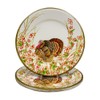 Caspari Turkey And Berries Dinner Plates - 32 Per Package