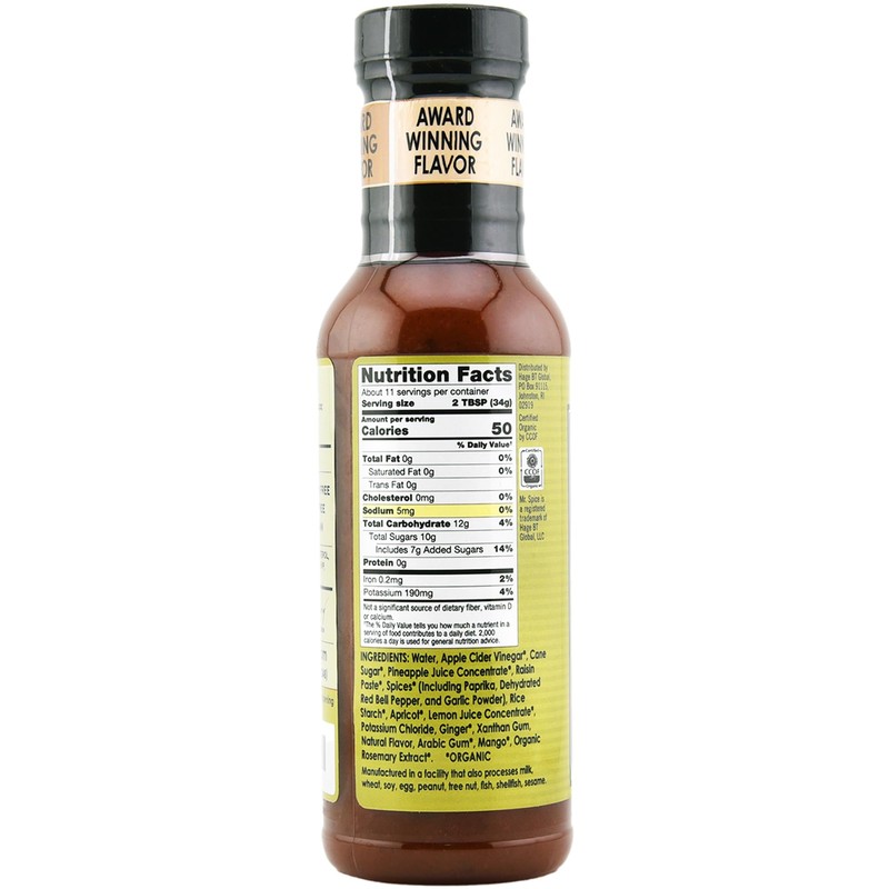 Mr. Spice Organic Sweet and Sour Sauce, Salt Free Sweet