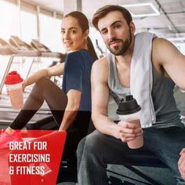 SIGNORA WARE Shake N Shake Mix-Fix Shaker 500 ml Shaky Mixing Cup Red