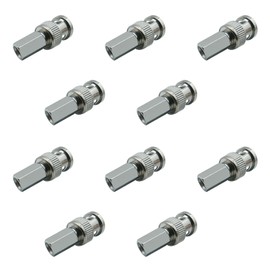 iYueMps BNC Connector Male Twist-On Connectors Cable Adapters for RG59&RG62 Coaxial Cable Adapter (10 x BNC Twist On Connector)