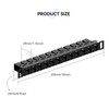 YQMRCZRF 12-Port Patch Panel, 0.5U CAT6 Network Patch Panel for