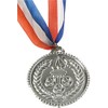 U.S. Toy Olympic Style Plastic Silver Medals, 2" (1776599)