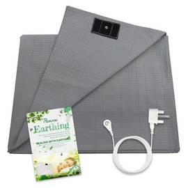 Grounding Sheet Earthing Mat Grounded Bed Sheet UK King Size for Better Sleep Stress Relief (King 152 * 203cm)