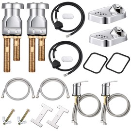 Shampoo Bowl Vacuum Breaker Kit Shampoo Bowl Faucet Salon Sink Parts Shampoo Sink Parts for Replacement (16 Pcs)