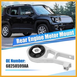 Partuto Engine Motor Mount Rear 68258599AA for Jeep Renegade 2015-2017 for Fiat 500X 2016-2018 2.4L L4 Engine Torque Strut Mount Bracket Anti Deform Replacement
