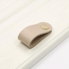 HNJKJEU Pack of 10 Leather Handles for Furniture Cabinet Knobs