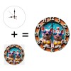 10-Inch Custom Wooden Clock that is a Miniature Model of