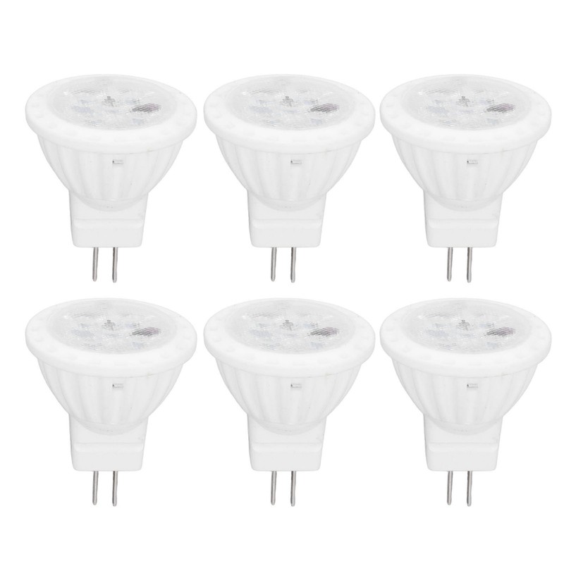 6pcs Brightness Dimming LED Spot Light Bulbs 360LM MR11 LED