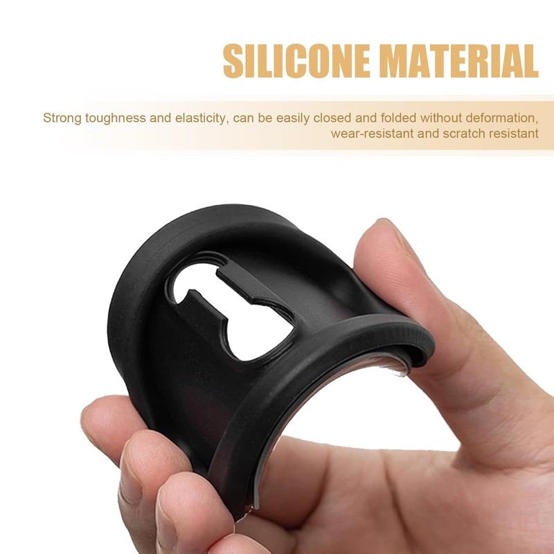 Polcatay 2 PCS Car Door Latch Cover, Silent Buffer Rust-Proof