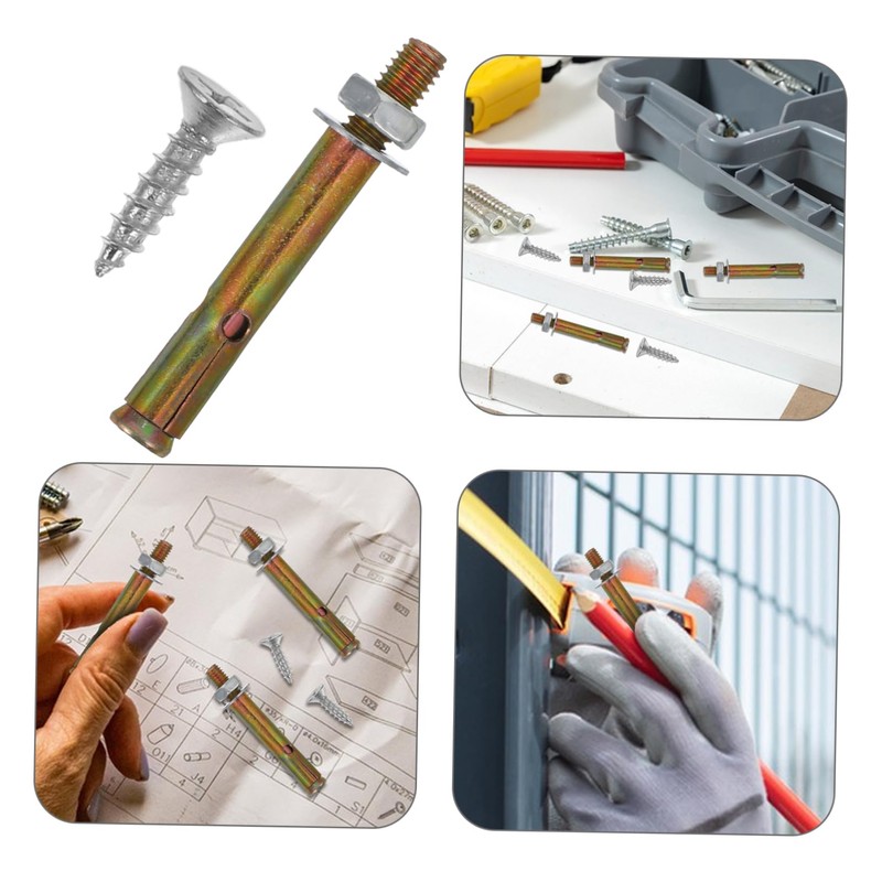iplusmile 8pcs Heavy Duty Expansion Bolts Sleeve Anchors for Concrete