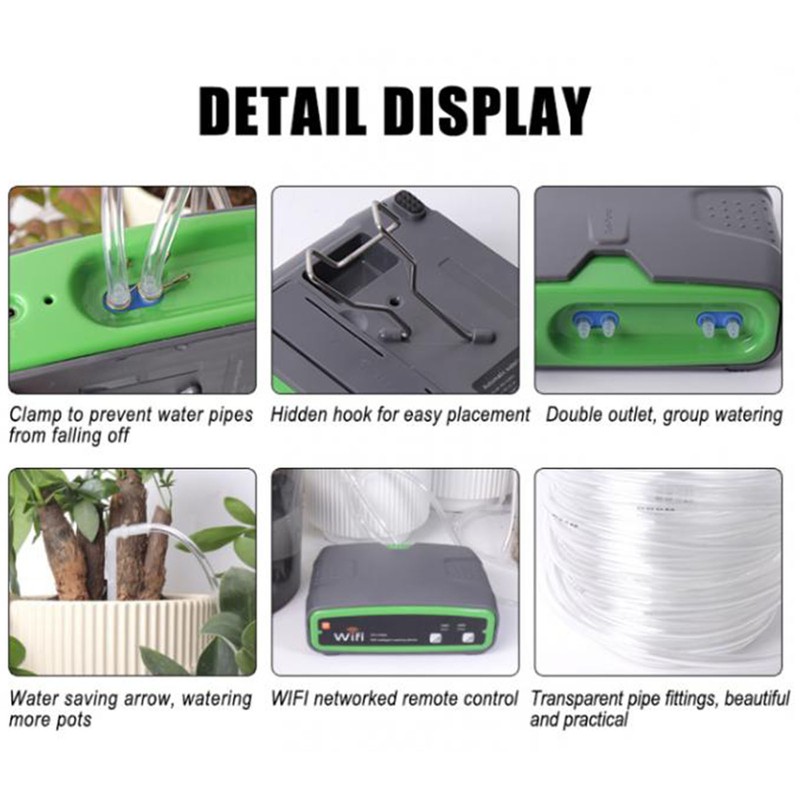 Automatic Watering System Intelligent Dual Pump App Remote Control Timer