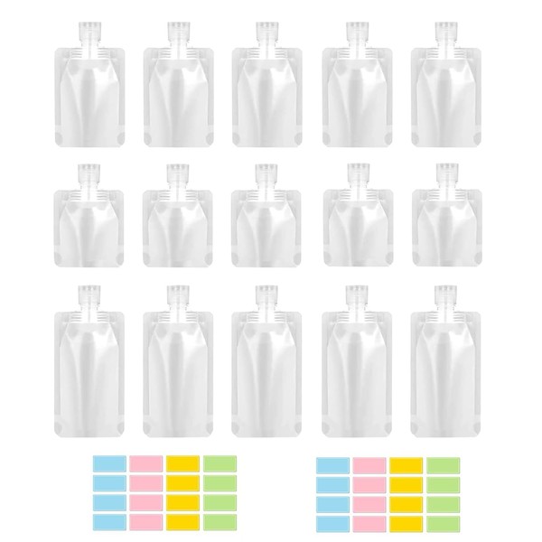 BEANPRECOY 17 Pack Travel Pouches for Toiletries, Portable Travel Size