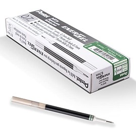 Pentel LR7-D3X Refill for EnerGel Pens, 0.7 mm Tip = 0.35 mm Line Width, Pack of 12 (1 Pack), Forest Green Ink