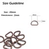 Trimming Shop Non Welded Metal D Ring Fasteners Durable Buckles