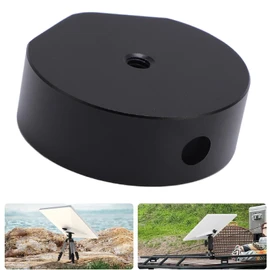 Starlink Mini Tripod Adapter - 1/4-20 Threaded Mount Adapter for Starlink Mini - Compatible with Tripods, Fixing Clamps, Pipe Adapters, Bracket Mounts (Black)