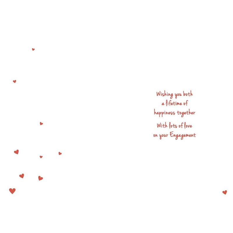 Modern Engagement Card Engagement - 7 x 5 inches -