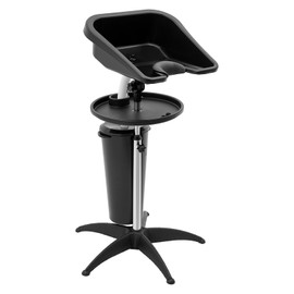 Hair Washing Sink With Tray, Portable Salon Deep Shampoo Basin Sink Hair Washing Bowl Shampoo Basin With Drain Hose For Home Barber Shop Salon Max Height