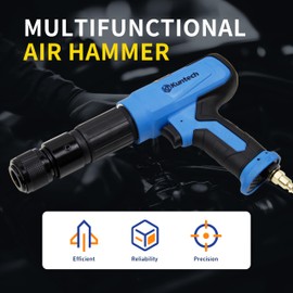 7PCS Air Hammer Kit, Pneumatic Hammers 2500 BPM, Air Hammer Piece Chisel Set with Carrying Case & Gloves